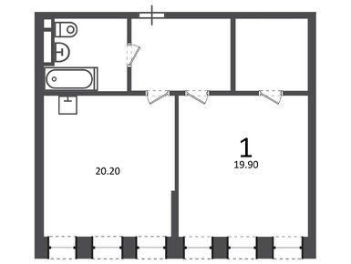 1-комнатная 60.10 кв.м, Жилой дом «Светланова ул., д. 11, к. 2», 27 512 820 руб.