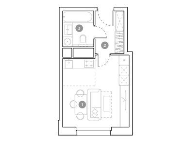 Студия 24.60 кв.м, ЖК «Гоголь Парк», 8 120 460 руб.