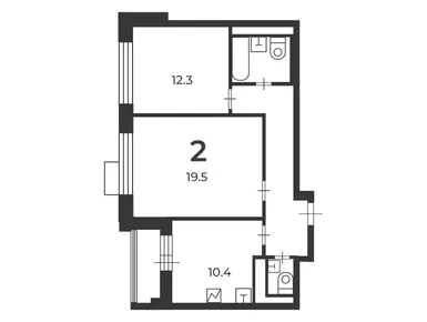 2-комнатная 57.10 кв.м, Жилой дом «Феодосийская ул., д. 5», 29 299 843 руб.
