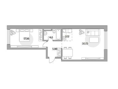 2-комнатная 62.10 кв.м, ЖК MYPRIORITY Басманный (Май Приорити Басманный), 31 250 534 руб.