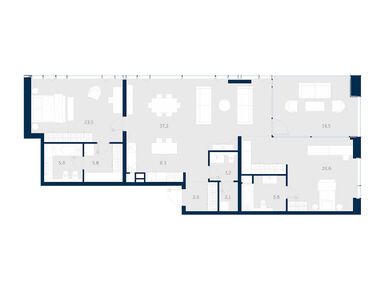 2-комнатные 140.90 кв.м, Дом Logos (Логос), 92 881 890 руб.