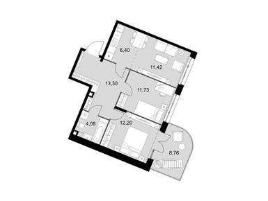 Планировки 3-к. апартаменты в «Движение. Говорово»