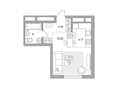 Студия 29.35 кв.м, ЖК «Императорские Мытищи», 6 470 804 руб.