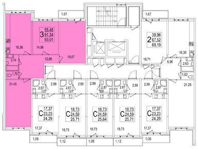 1-комнатная 52.80 кв.м, ЖК «Андреевка», 5 000 002 руб.