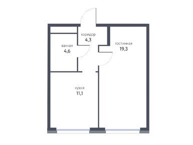 1-комнатная 38.80 кв.м, ЖК «Сиреневый парк», 17 882 783 руб.