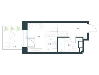 Планировки студии-апартаменты в Level Южнопортовая