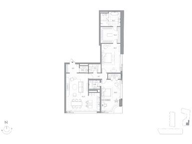 2-комнатная 168.50 кв.м, Клубный дом Phantom (Фантом), 308 355 000 руб.