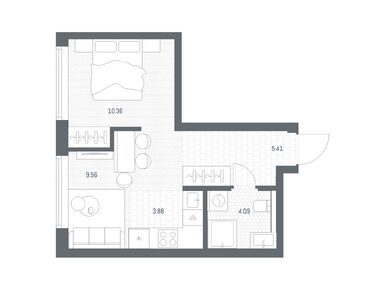 Студия 33.30 кв.м, ЖК TATE (Тейт), 21 015 670 руб.