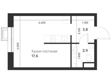 Студия 24.30 кв.м, ЖК Foreville (Форевилль), 10 127 084 руб.