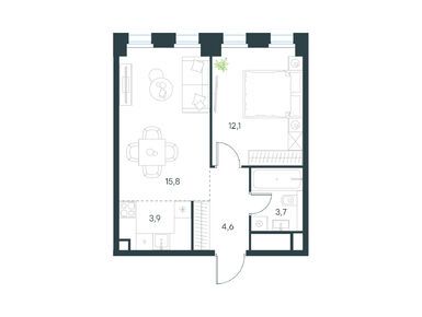 Планировки двухкомнатные в Level Селигерская