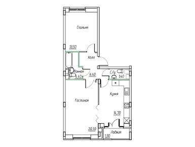 Планировки двухкомнатные в ЖК «Ангелово-Резиденц»