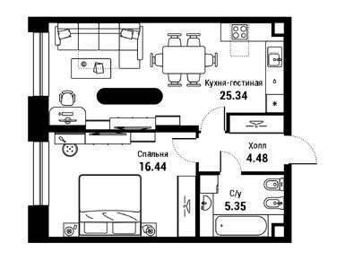 Планировки двухкомнатные в ЖК iLove (айЛав)
