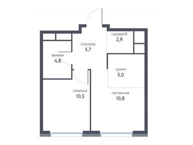 Планировки двухкомнатные в ЖК «Сиреневый парк»