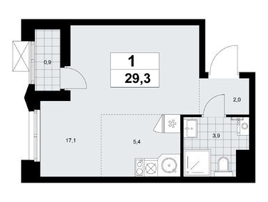 Студия 29.30 кв.м, ЖК «Деснаречье», 12 129 907 руб.