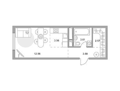 Студия 26.18 кв.м, ЖК «Аникеевский», 5 823 333 руб.