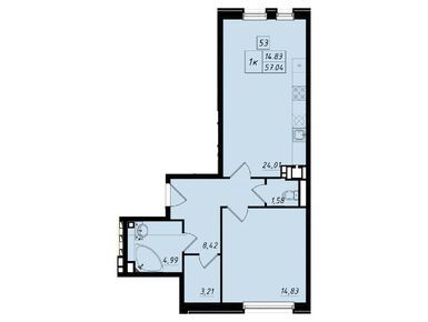 Планировки однокомнатные в ЖК «Бристоль»