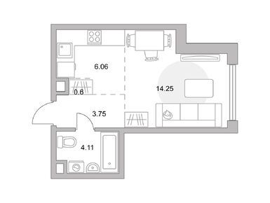 Студия 28.77 кв.м, ЖК MYPRIORITY Мневники (Май Приорити Мневники), 18 210 802 руб.
