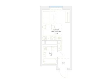 Студия 24.10 кв.м, ЖК «Детали», 13 622 043 руб.