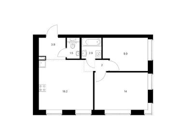 Планировки двухкомнатные в Полар