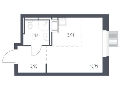 Планировки студии в ЖК «Большое Путилково»