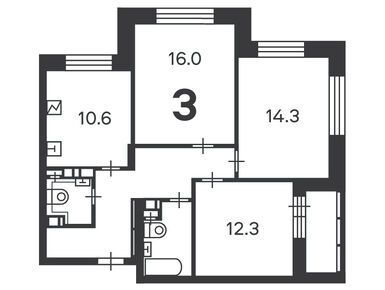 3-комнатная 72.30 кв.м, Жилой дом «Шушенская ул., д. 5», 18 747 390 руб.