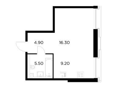 1-комнатная 35.90 кв.м, ЖК Яркий квартал «Инджой», 21 570 482 руб.