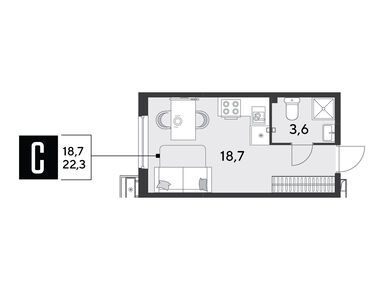 Студия 22.30 кв.м, ЖК «Парк Победы» (Краснодар), 4 885 930 руб.