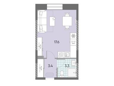 Студия 24.32 кв.м, ЖК «ЗИЛАРТ», 20 898 024 руб.