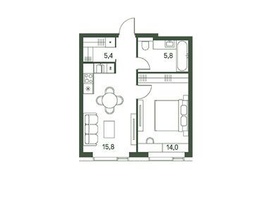 1-комнатная 41.00 кв.м, ЖК Moments (Моментс), 24 677 285 руб.