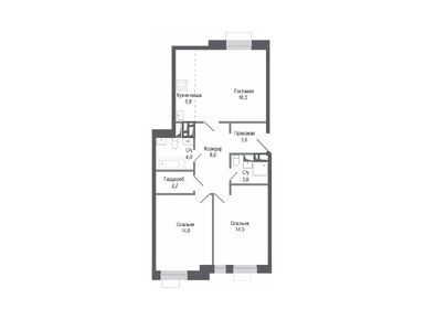 Планировки трехкомнатные в ЖК «Киноквартал»