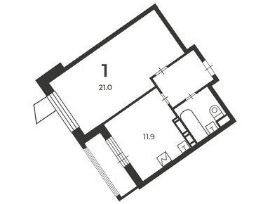 1-комнатная 42.00 кв.м, Жилой дом «Родниковая ул., д. 5А», 15 908 176 руб.