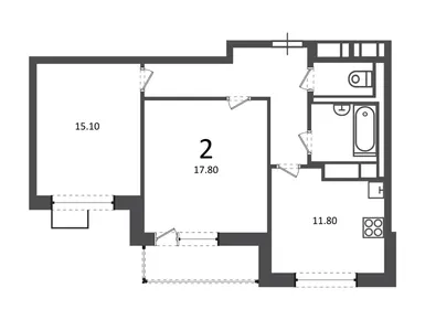 2-комнатная 60.60 кв.м, Жилой дом «Балаклавский пр-кт, д. 17», 31 062 280 руб.