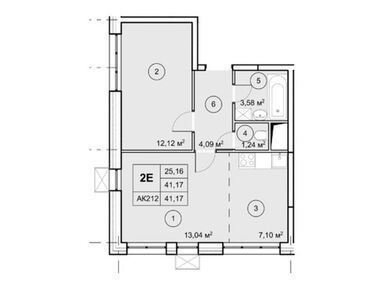 Планировки двухкомнатные в ЖК «Экоград Новый Катуар»