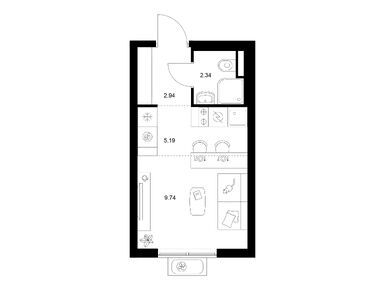 Планировки студии в Ильинские луга