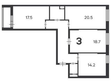 3-комнатная 91.20 кв.м, Жилой дом «Фестивальная ул., д. 15, к. 2», 33 032 640 руб.