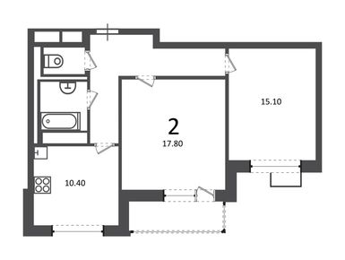 2-комнатная 58.80 кв.м, Жилой дом «Балаклавский пр-кт, д. 17», 30 392 487 руб.