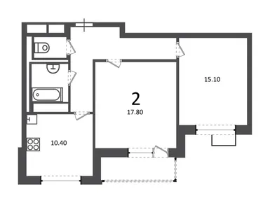 2-комнатная 58.80 кв.м, Жилой дом «Балаклавский пр-кт, д. 17», 30 392 487 руб.