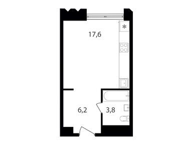 Студия 27.60 кв.м, МФК «Варшавские ворота», 15 292 994 руб.