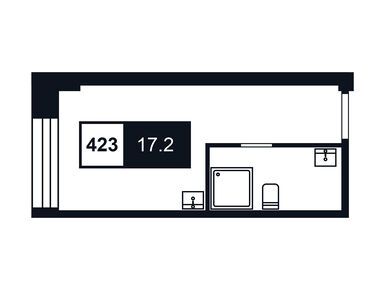 Студия 17.20 кв.м, «3215», 6 248 717 руб.