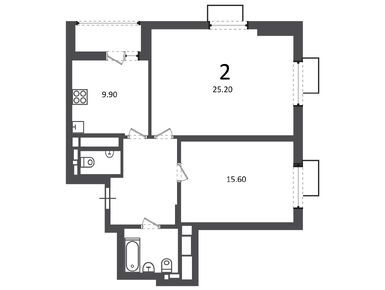 2-комнатная 65.50 кв.м, Жилой дом «Никитинская ул., д. 5», 25 854 888 руб.