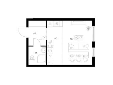 Планировки студии в Кронштадтский 9