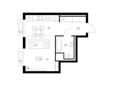 Студия 28.30 кв.м, Саларьево парк, 10 935 120 руб.