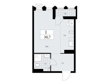 Студия 30.70 кв.м, ЖК «Деснаречье», 12 213 688 руб.