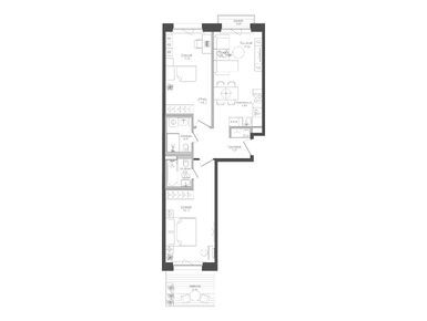 Планировки двухкомнатные в ЖК «Селигер Сити»