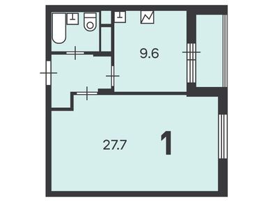 Планировки однокомнатные в Жилой дом «Люблинская ул., д. 76, к. 5»
