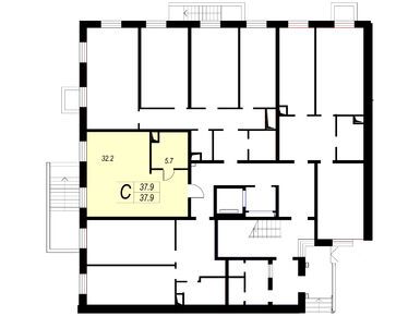 Планировки однокомнатные в ЖК «Пироговская ривьера»
