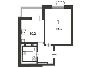 Планировки однокомнатные в Жилой дом «Чечерский пр-д, д. 28, к. 1, 2»