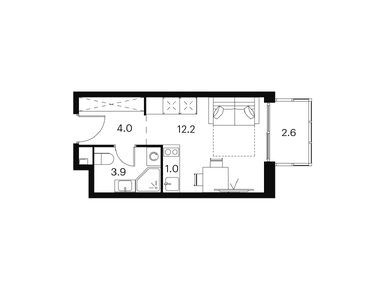Планировки студии-апартаменты в «Аквилон Signal» (Аквилон Сигнал)