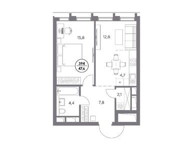 Планировки однокомнатные в Премиум-квартал «Дом 56»