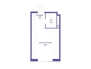 Планировки студии в ЖК «Начало»